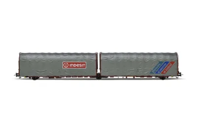 Rivarossi HR6602: Sliding-tarpaulin wagon, type Lails