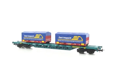 Rivarossi HR6616: Containertragwagen Gattung Sgnss Dani Trasporti