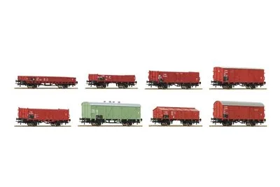 Roco 44001: 8-tlg. Set: Güterwagen, CSD
