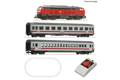 Roco 5100017: Analogue starter set: Diesel locomotive BR 218 (ROCO LINE), DB AG