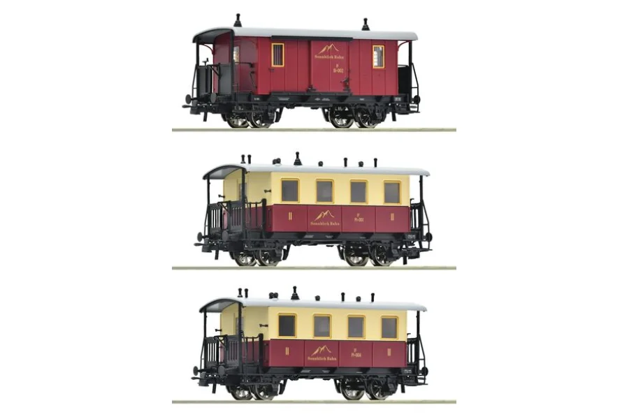 3-piece set: Zahnradbahn-passenger train, Sonnblick-Bahn