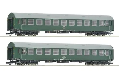 Roco 6200102: 2-tlg. Set: Personenwagen, PKP