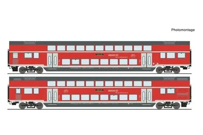 Roco 6200145: 2-tlg. Set: Doppelstockwagen, DB AG