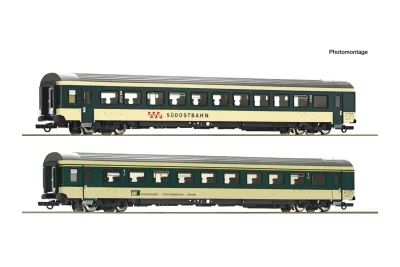Roco 6200213: двочастинний набір 2: Пасажирський вагон "Voralpen-Express", SOB/BT