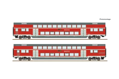 Roco 6200249: de 2 piezas set: Coche de dos pisos, DB AG