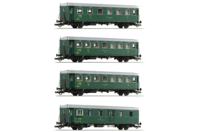 Roco 6200282: Набір пасажирських вагонів класів Ae, 2xBe, Dsd