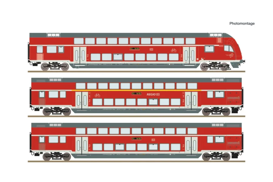 de 3 pièces coffret: Voiture à deux niveaux, DB AG