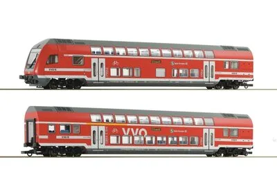 Roco 6220066: 2-tlg. Set: Doppelstockwagen, DB AG