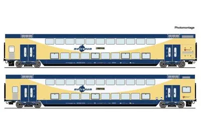 Roco 6220106: 2-tlg. Set: Doppelstockwagen, metronom