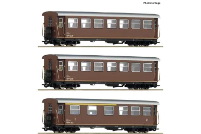 Roco 6240007: вузька колія-набір пасажирських вагонів, ÖBB