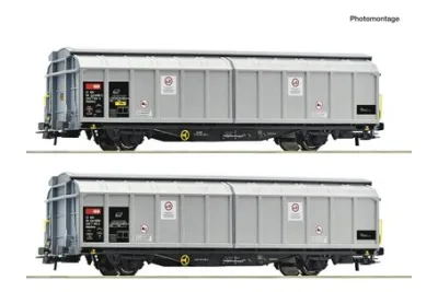Roco 6600110: 2-tlg. Set: Schiebewandwagen, SBB Cargo