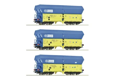 Roco 6600136: 3-elementowy zestaw: Wagon samowyładowczy, PKP