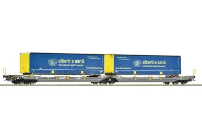 Roco 6600137: Wagon-poche double articulé T3000e, HUPAC