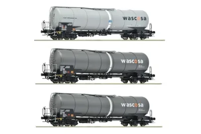 Roco 6600143: 3-tlg. Set: Kesselwagen, Wascosa