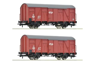 Roco 6600151: 2-piece set: Covered freight wagon, NS