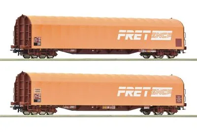 Roco 6600161: 2-elementowy zestaw: Wagon krytoplandekowy, SNCF