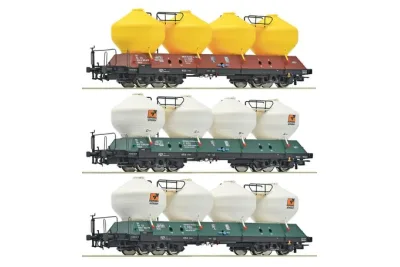 Roco 6600180: 3-piece set: Silo wagon, CD