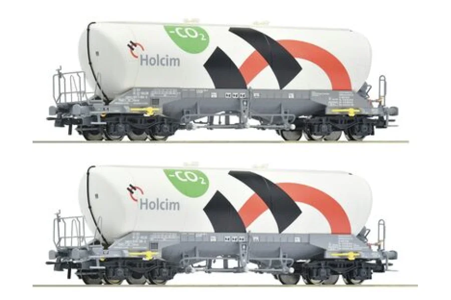 de 2 pièces coffret: Wagon-silo, Holcim