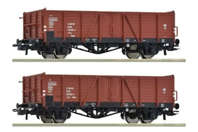 Roco 6600194: 2-tlg. Set: Offene Güterwagen, DR