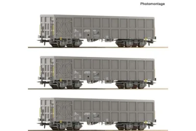 Roco 6600203: de 3 piezas set: vagones de mercancías abiertos, SNCF