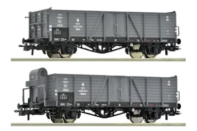 Roco 6600216: 2-tlg. Set: Offene Güterwagen, PKP