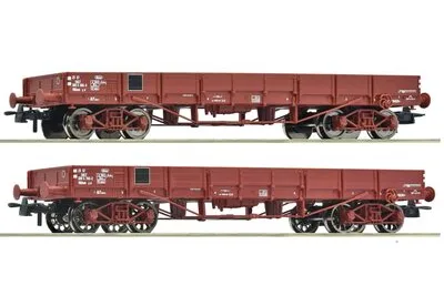 Roco 6600224: 2-elementowy zestaw: Wagon niskoburtowy, SNCF
