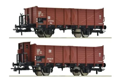 Roco 6600253: 2-piece set: open freight wagons, DR