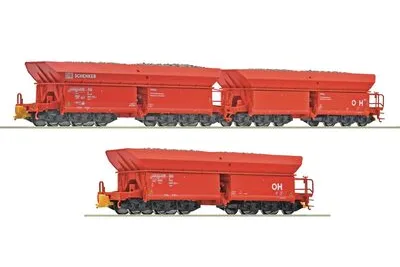 Roco 6600270: трёхчастный набор 1: Рудовозный вагон, DB AG