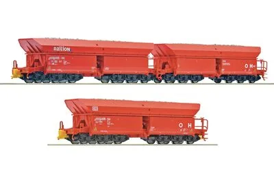Roco 6600271: трёхчастный набор 2: Рудовозный вагон, DB AG