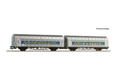 Roco 6600311: Вагон з розсувними стінами-подвійна одиниця, Transwaggon