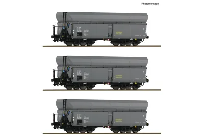 Roco 6600325: Coffret 3 pièces : wagons-trémies à déchargement automatique, ČSD