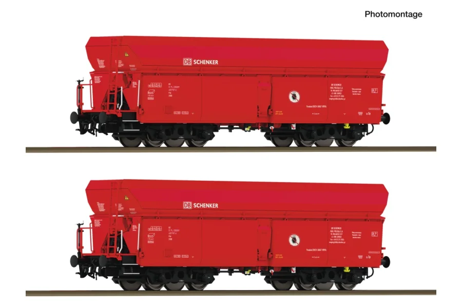 de 2 pièces coffret: Wagon trémie, DB Schenker