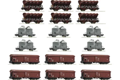 Roco 6600330: 18-piece display: Rangierbahnhof/stortgoed, DB