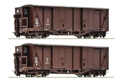 Roco 6640001: 2-tlg. Set Gedeckte Güterwagen, ÖBB