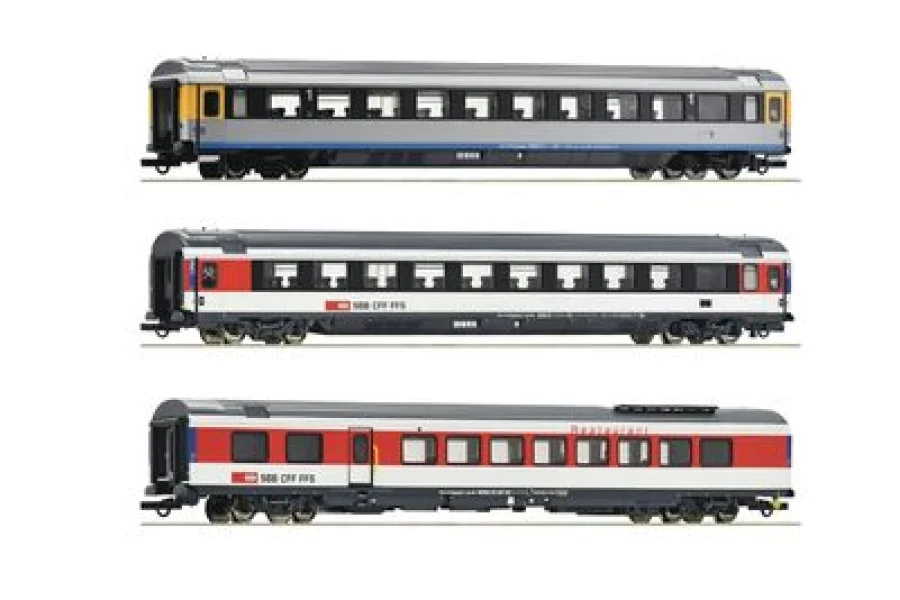 3-piece set 1: EuroCity-wagon EC 7, SBB