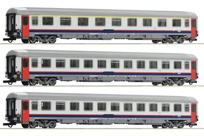 Roco 74063: трёхчастный набор: Eurofima-вагон, SNCB