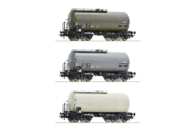 Roco 76015: трёхчастный набор: Цистерна, DRG