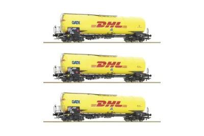 Roco 76029: 3-tlg. Set: Kesselwagen, GATX