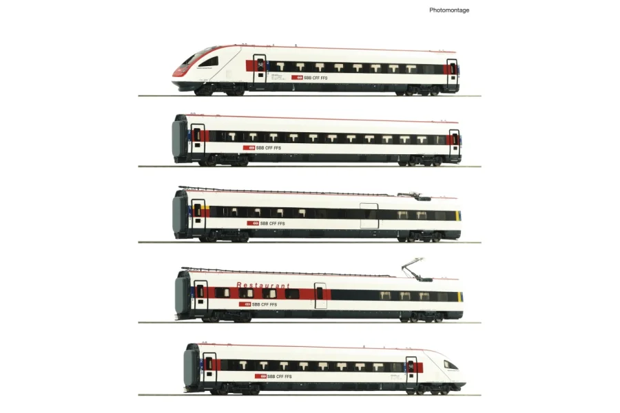 de 5 pièces coffret: Elektrischer rame automotrice ICN RABDe 500 039-8, SBB