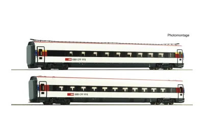 Roco 7700037: 2-piece set: Supplemental coach ICN, SBB