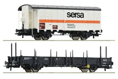 Roco 77043: двухчастный набор: Bauzug, SERSA