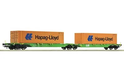Roco 77370: Container double flat wagon, SETG