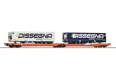 Roco 77395: Doppeltaschen-Gelenkwagen T3000e, Wascosa