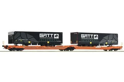 Roco 77403: Doppeltaschen-Gelenkwagen T3000e, Wascosa