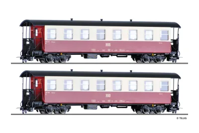 Tillig 03982: 2-tlg. Set: Personenwagen, HSB (H0e)