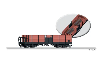 Tillig 05959: Güterwagen Cabriowagen 506, HSB (H0e)