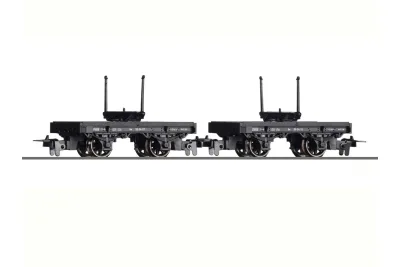 Tillig 05995: 2-tlg. Set: Drehschemelwagen, DR (H0e)
