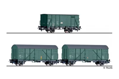 Tillig 70050: Set de wagons de marchandises set de wagons de chantier