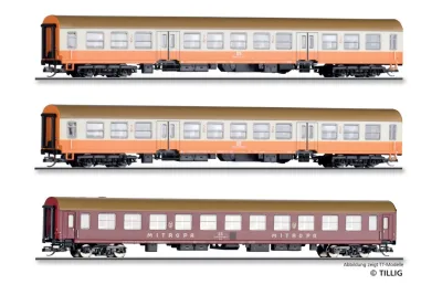 Tillig 70062: Zestaw wagonów pasażerskich typu Halberstadt