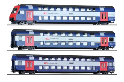 Tillig 70066: Emeletes kocsi Bt, AB, B típuscsoport